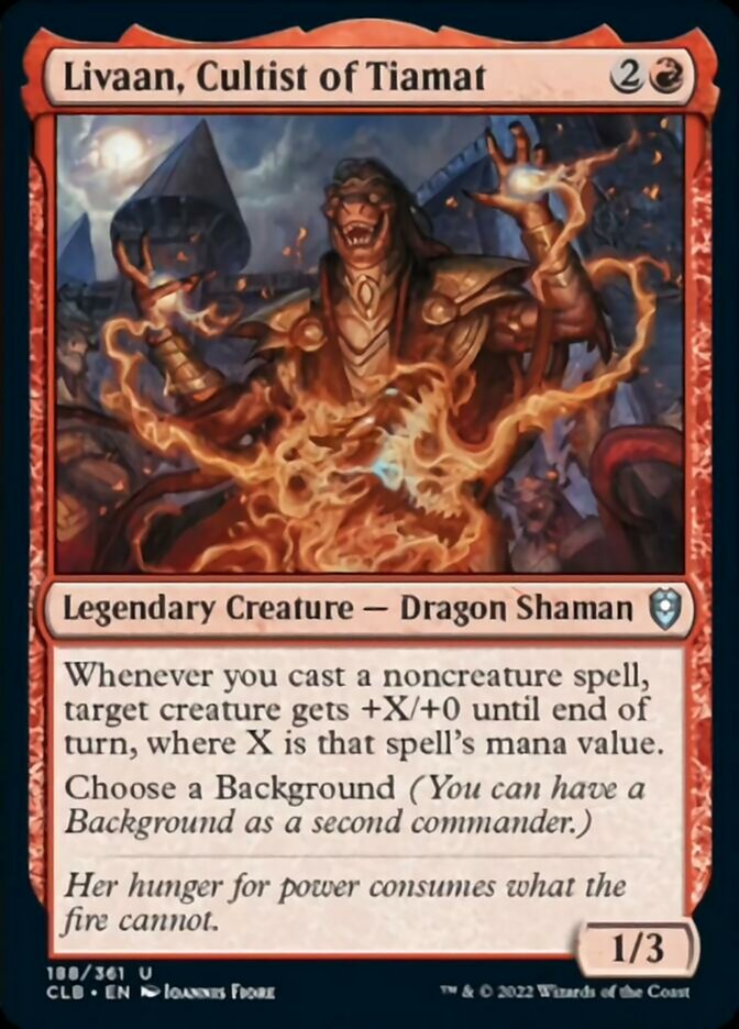 Livaan, Cultist of Tiamat [Commander Legends: Battle for Baldur's Gate] | Webway Games