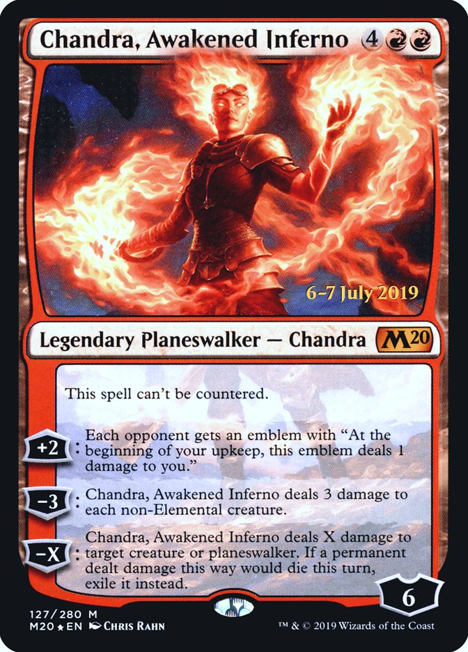Chandra, Awakened Inferno  [Core Set 2020 Prerelease Promos] | Webway Games