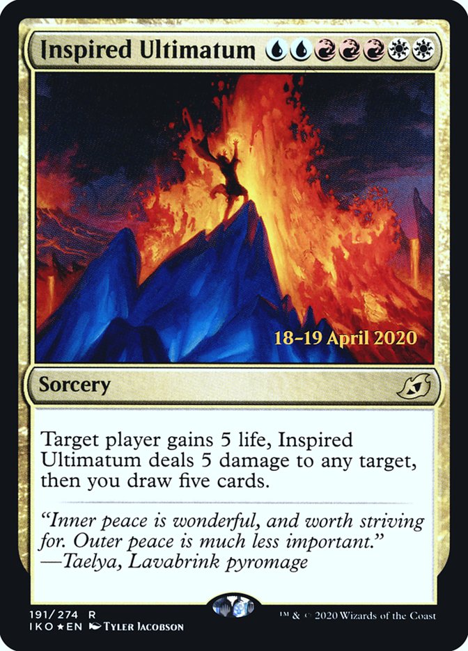 Inspired Ultimatum  [Ikoria: Lair of Behemoths Prerelease Promos] | Webway Games