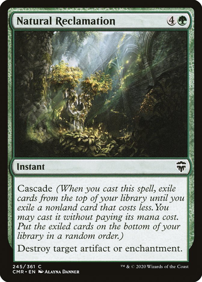 Natural Reclamation [Commander Legends] | Webway Games