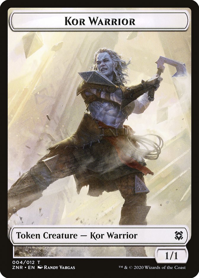 Kor Warrior Token [Zendikar Rising] | Webway Games