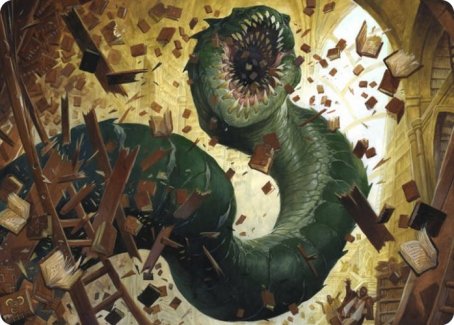Bookwurm Art Card [Strixhaven: School of Mages Art Series] | Webway Games