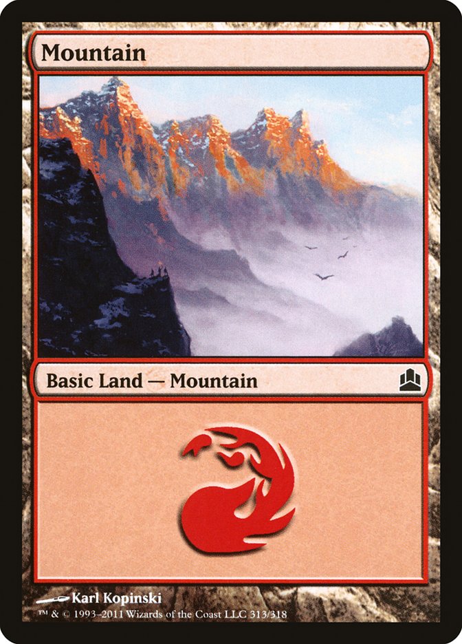Mountain (#313) [Commander 2011] | Webway Games