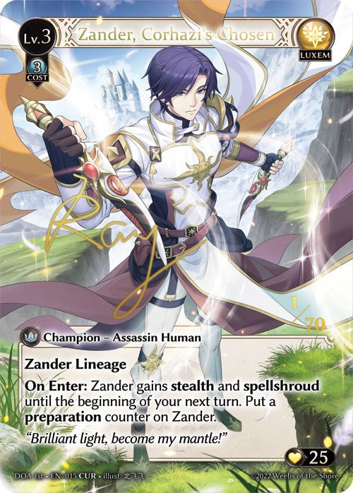 Zander, Corhazi's Chosen (CUR) (015) [Dawn of Ashes: 1st Edition] | Webway Games