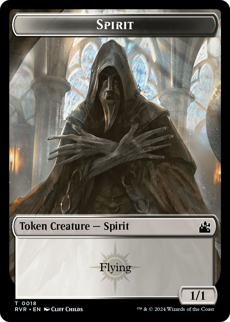 Spirit Token (0018) [Ravnica Remastered Tokens] | Webway Games