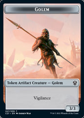 Golem (027) // Thopter Token [Commander 2021 Tokens] | Webway Games