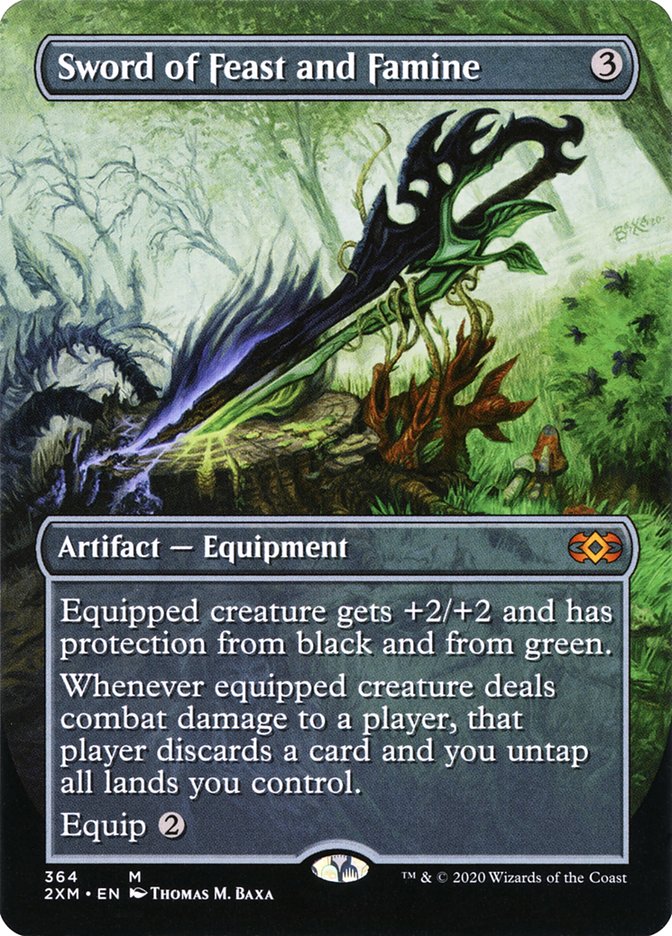 Sword of Feast and Famine (Borderless) [Double Masters] | Webway Games