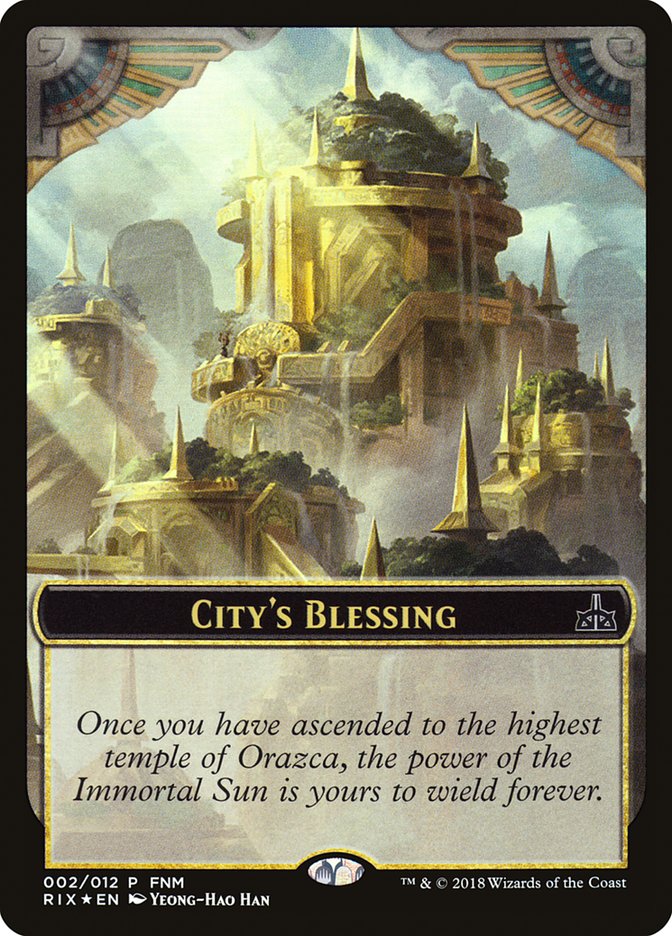 City's Blessing // Elemental Double-sided Token [Friday Night Magic 2018] | Webway Games