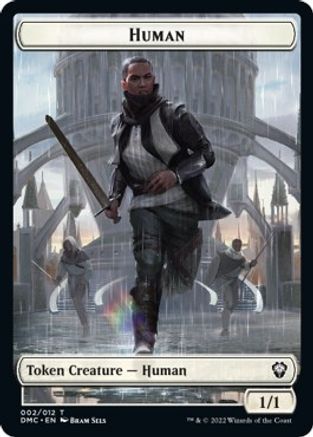Human // Snake Double-sided Token [Dominaria United Commander Tokens] | Webway Games