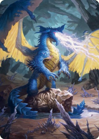 Blue Dragon Art Card [Dungeons & Dragons: Adventures in the Forgotten Realms Art Series] | Webway Games