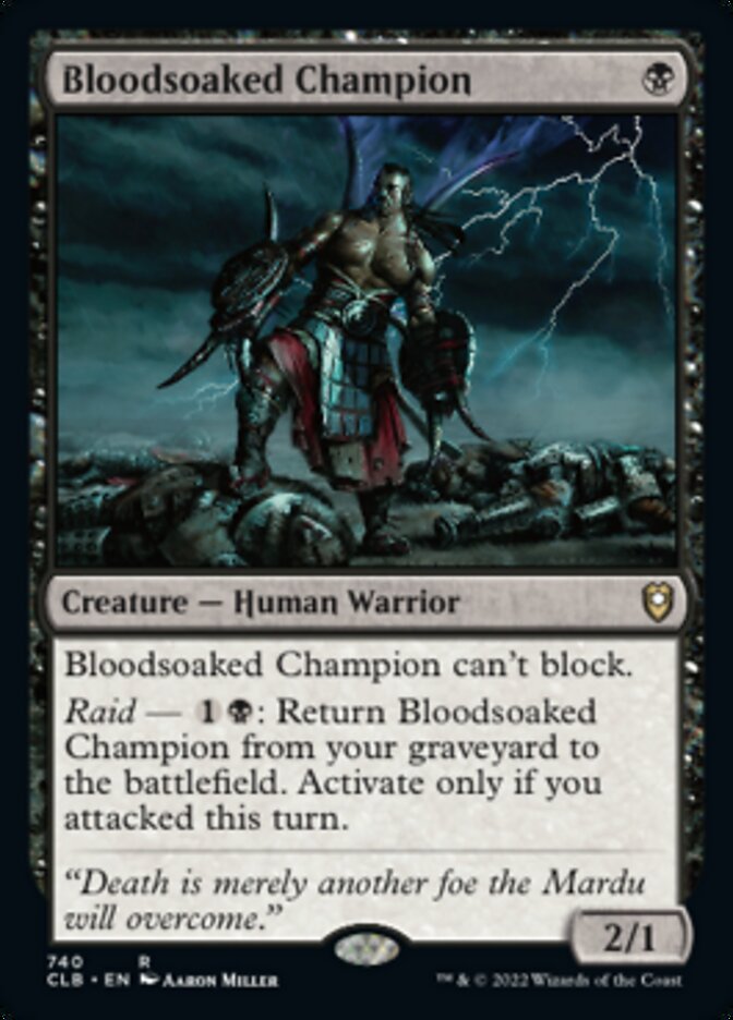 Bloodsoaked Champion [Commander Legends: Battle for Baldur's Gate] | Webway Games