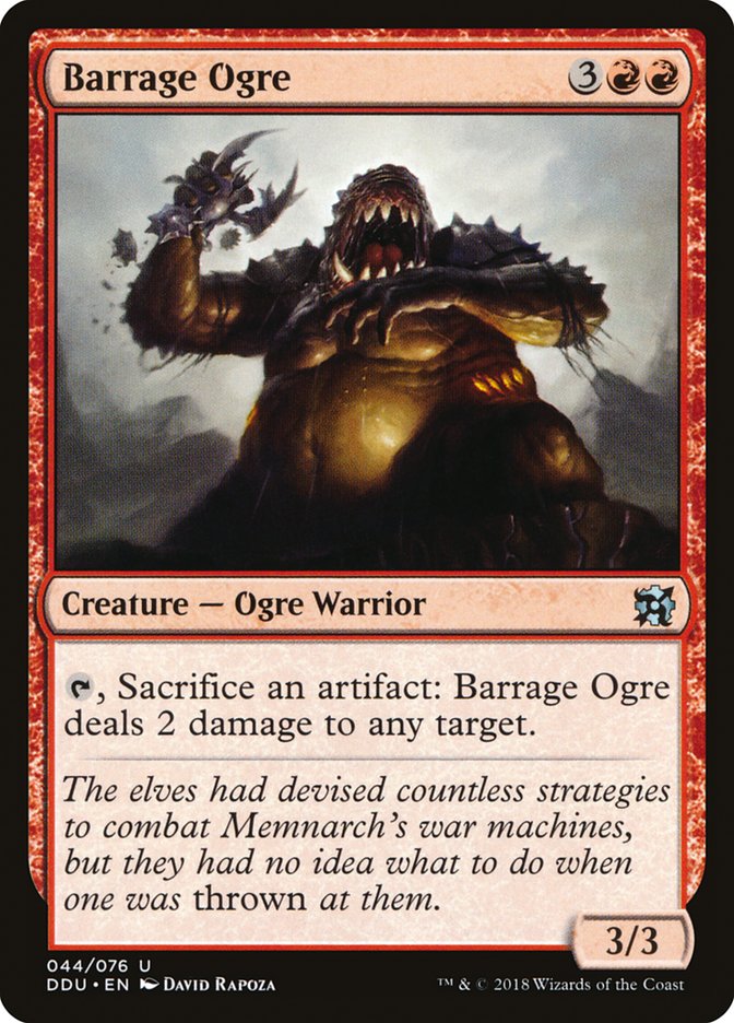 Barrage Ogre [Duel Decks: Elves vs. Inventors] | Webway Games