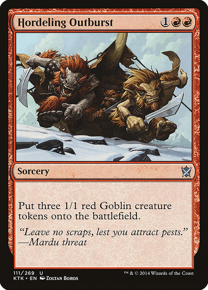 Hordeling Outburst [Khans of Tarkir] | Webway Games