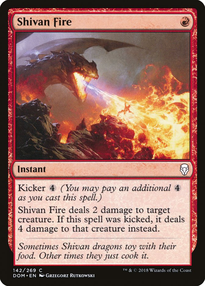Shivan Fire [Dominaria] | Webway Games