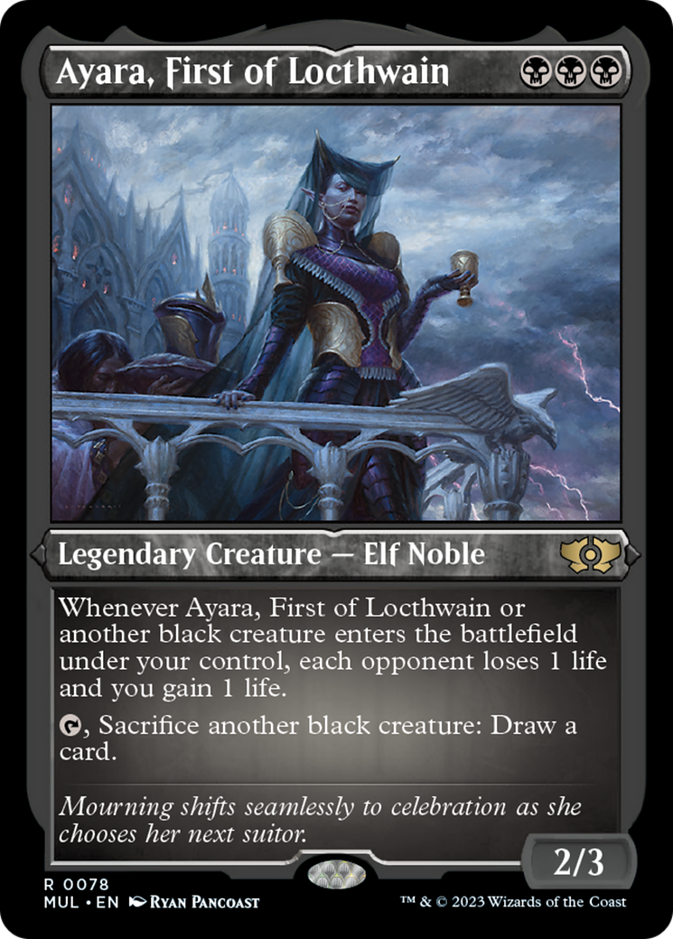 Ayara, First of Locthwain (Foil Etched) [Multiverse Legends] | Webway Games