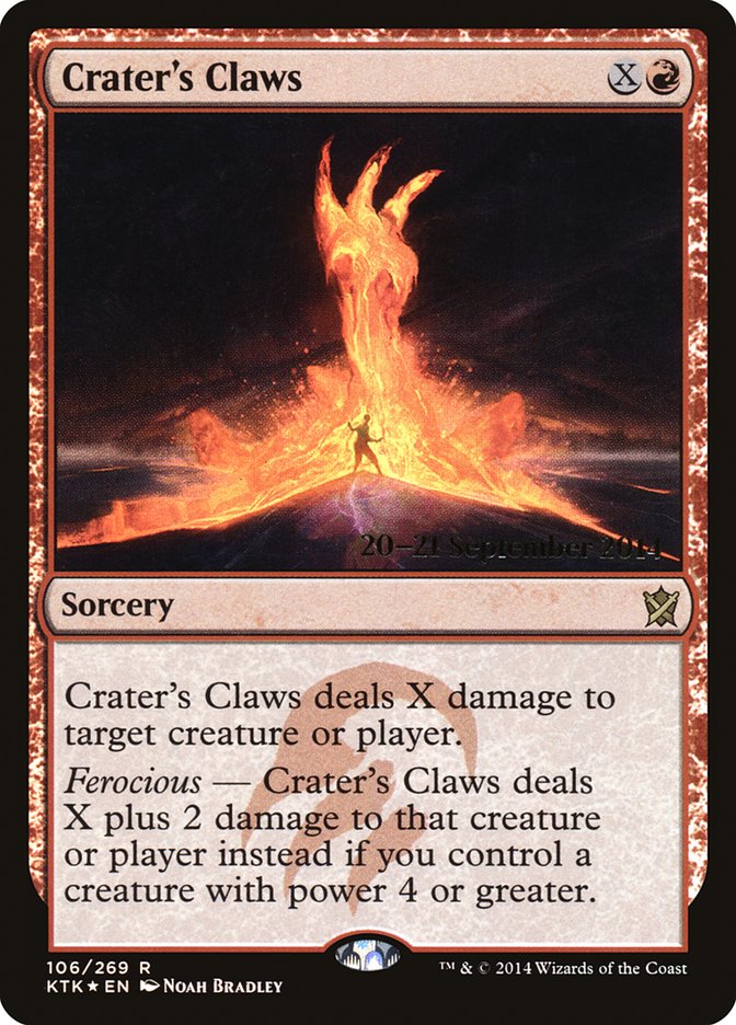 Crater's Claws  (Prerelease) [Khans of Tarkir Prerelease Promos] | Webway Games