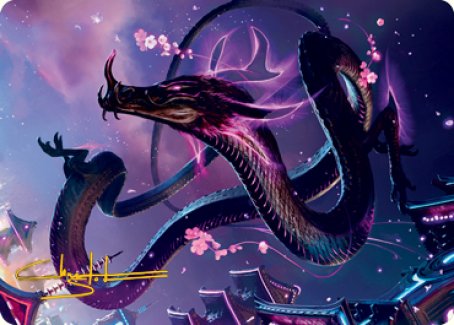 Junji, the Midnight Sky 1 Art Card (Gold-Stamped Signature) [Kamigawa: Neon Dynasty Art Series] | Webway Games