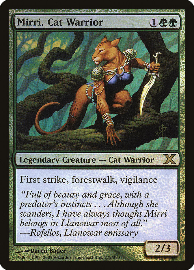 Mirri, Cat Warrior (Premium Foil) [Tenth Edition] | Webway Games