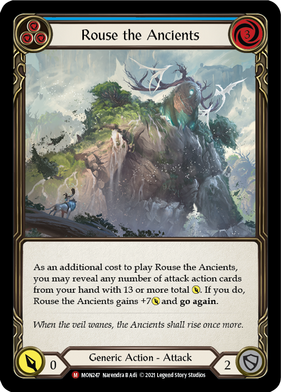 Rouse the Ancients (Rainbow Foil) [MON247-RF] 1st Edition Rainbow Foil | Webway Games