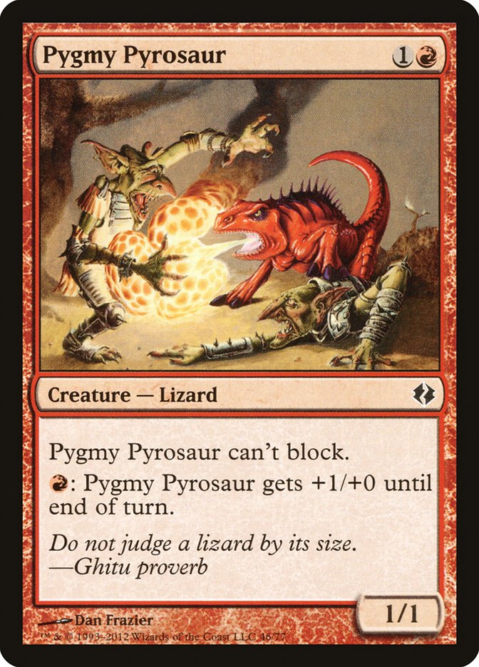 Pygmy Pyrosaur [Duel Decks: Venser vs. Koth] | Webway Games