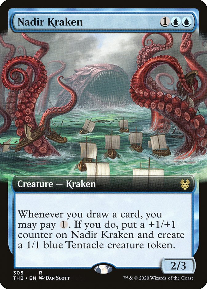 Nadir Kraken (Extended Art) [Theros Beyond Death] | Webway Games