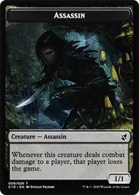 Assassin // Morph Double-sided Token [Commander 2019 Tokens] | Webway Games