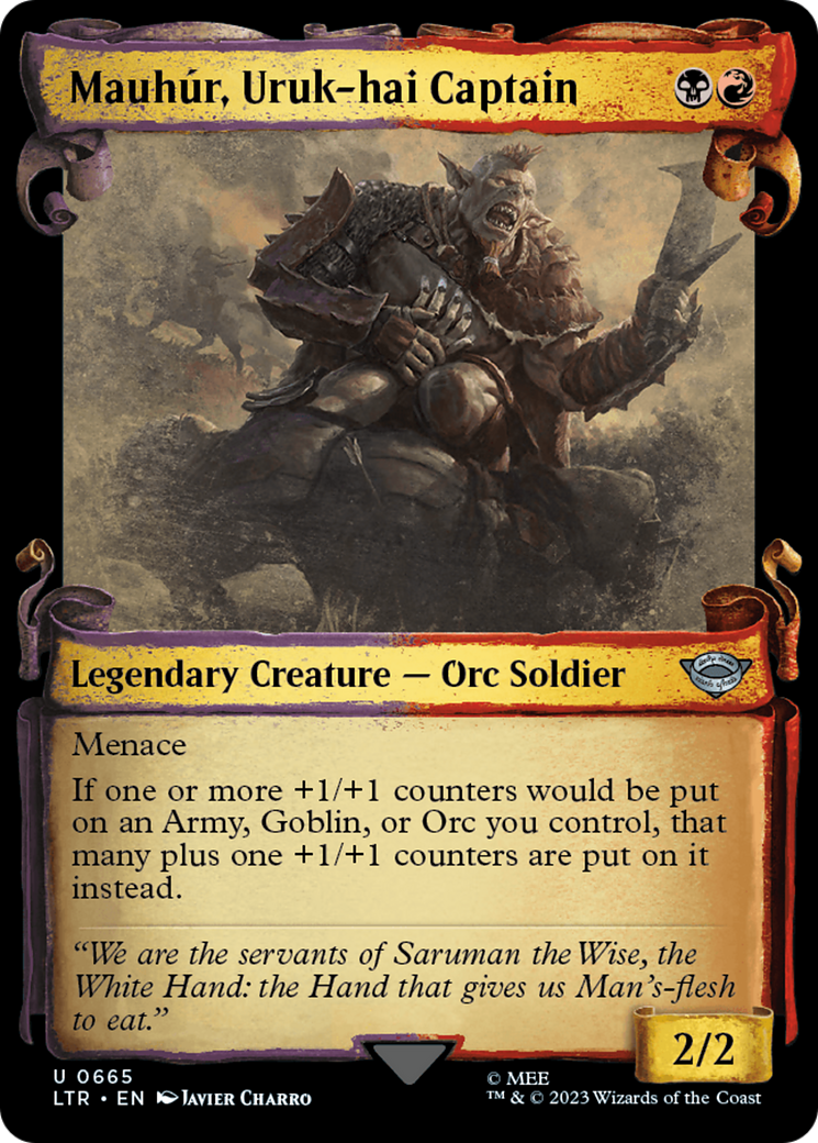 Mauhur, Uruk-hai Captain [The Lord of the Rings: Tales of Middle-Earth Showcase Scrolls] | Webway Games