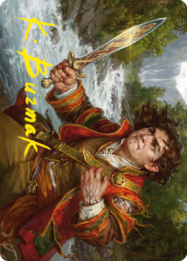 Frodo Baggins Art Card (16/81) (Gold-Stamped Signature) [The Lord of the Rings: Tales of Middle-earth Art Series] | Webway Games