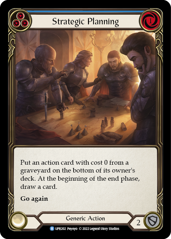 Strategic Planning (Blue) [UPR202] (Uprising)  Rainbow Foil | Webway Games