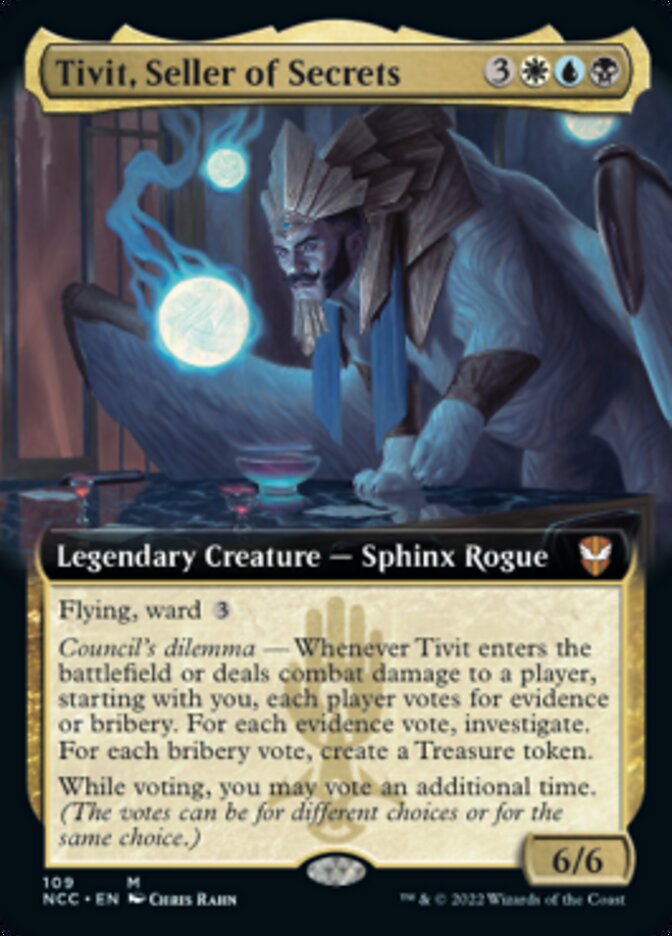Tivit, Seller of Secrets (Extended Art) [Streets of New Capenna Commander] | Webway Games