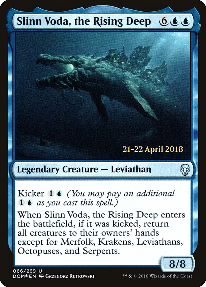Slinn Voda, the Rising Deep  (Prerelease) [Dominaria Prerelease Promos] | Webway Games
