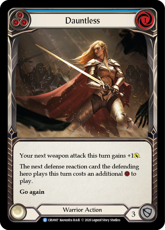 Dauntless (Blue) [CRU087] 1st Edition Rainbow Foil | Webway Games