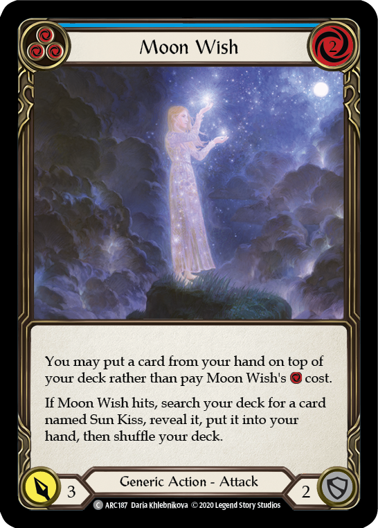 Moon Wish (Blue) [ARC187] Unlimited Rainbow Foil | Webway Games