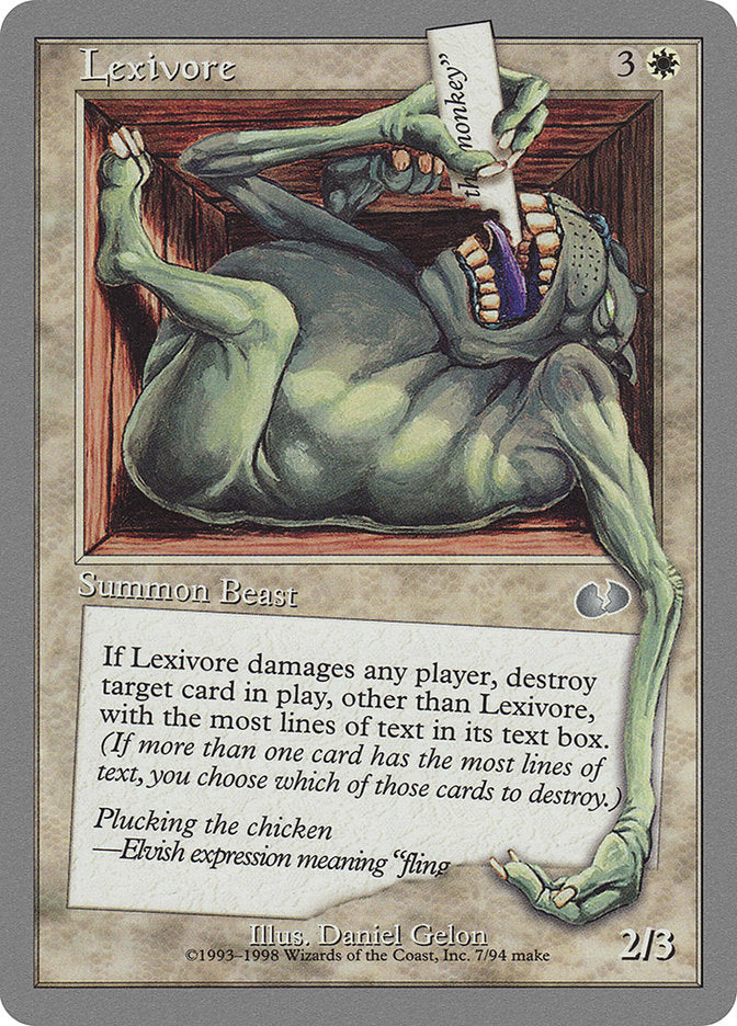 Lexivore [Unglued] | Webway Games