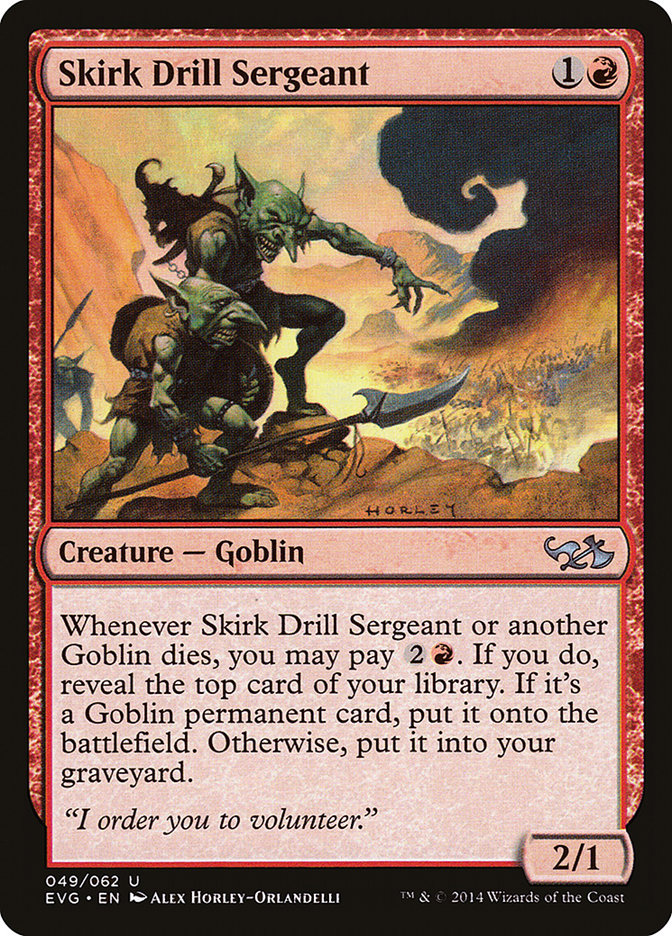 Skirk Drill Sergeant (Elves vs. Goblins) [Duel Decks Anthology] | Webway Games