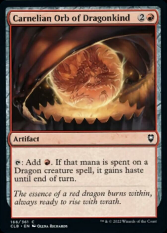 Carnelian Orb of Dragonkind [Commander Legends: Battle for Baldur's Gate] | Webway Games