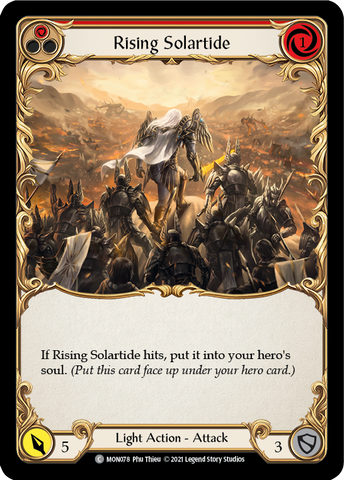 Rising Solartide (Red) [MON078] 1st Edition Normal