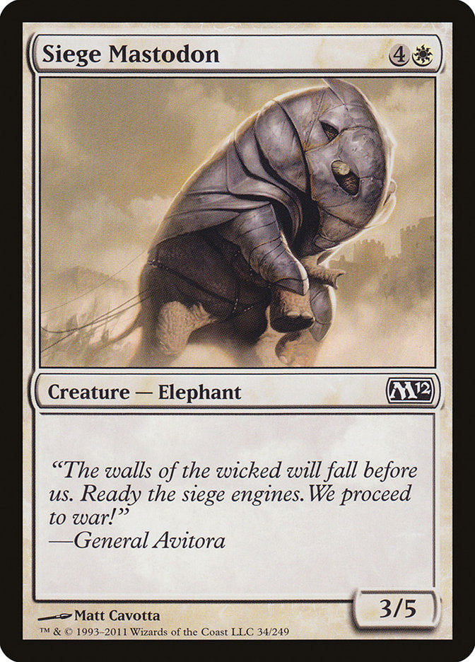 Siege Mastodon [Magic 2012] | Webway Games