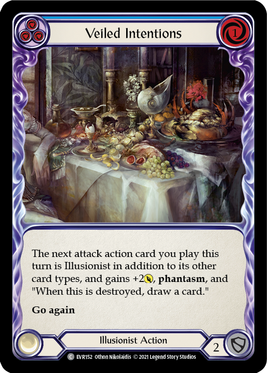 Veiled Intentions (Blue) [EVR152] (Everfest)  1st Edition Normal | Webway Games