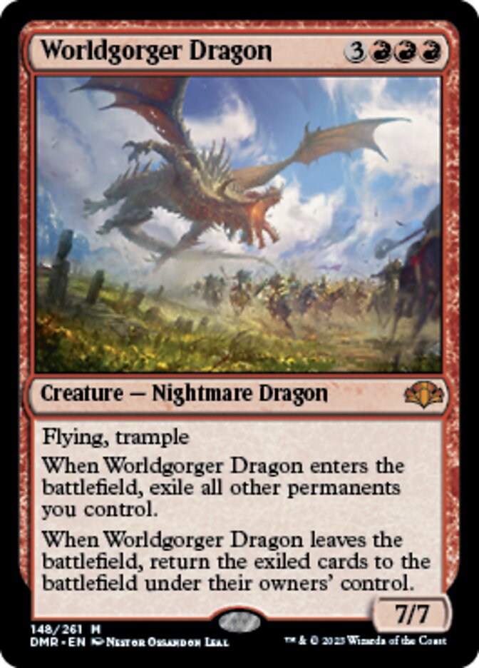 Worldgorger Dragon [Dominaria Remastered] | Webway Games