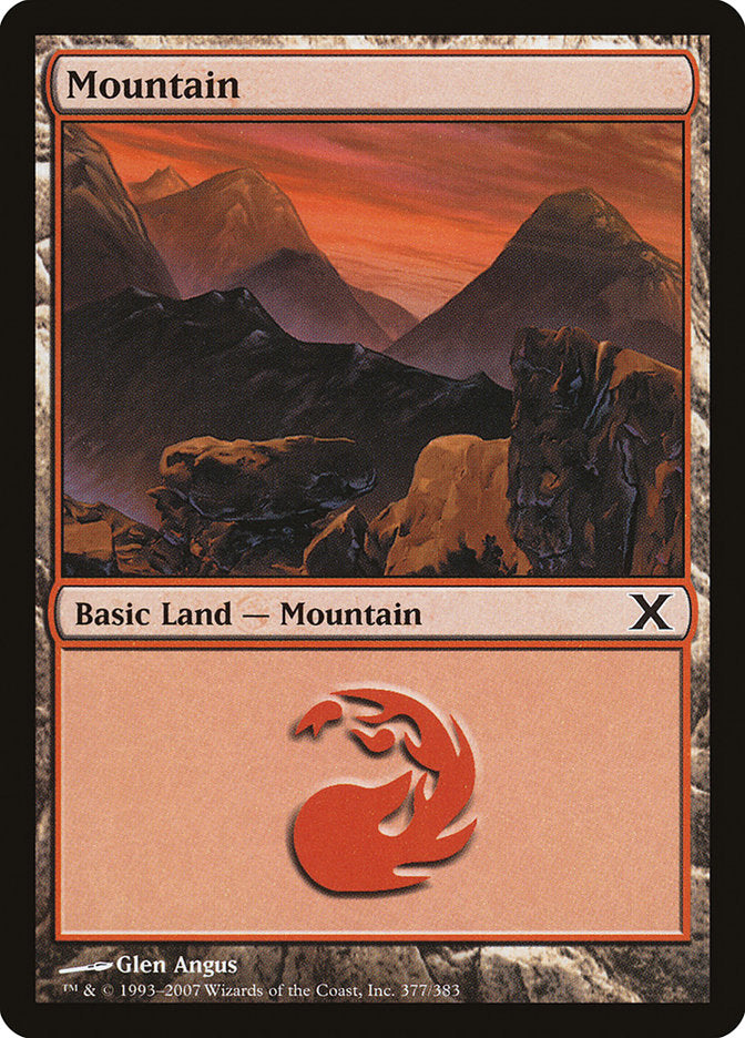 Mountain (377) [Tenth Edition] | Webway Games