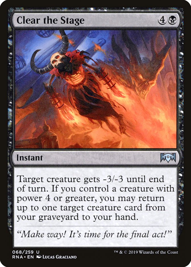 Clear the Stage [Ravnica Allegiance] | Webway Games