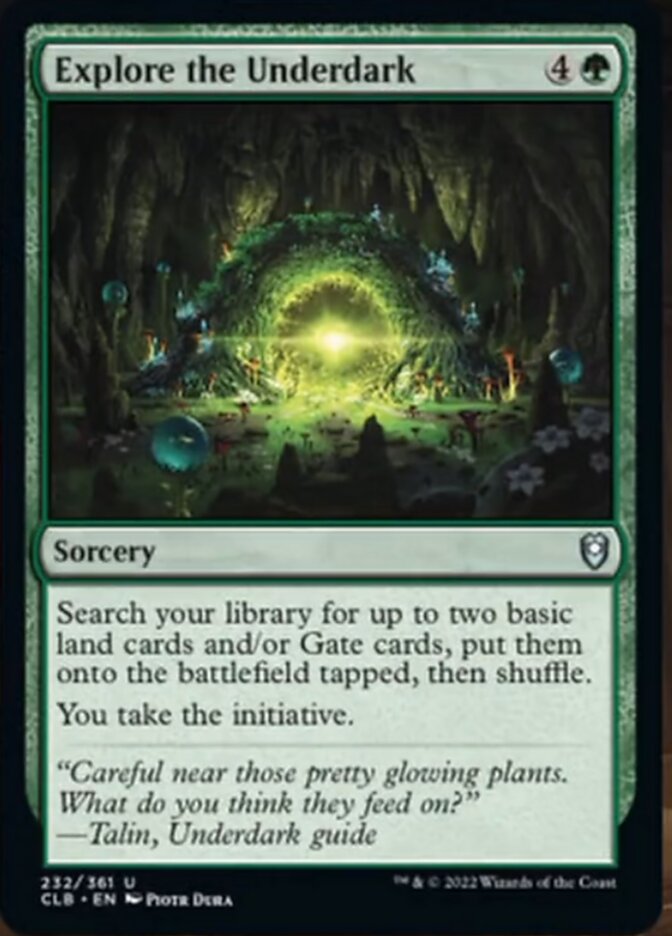 Explore the Underdark [Commander Legends: Battle for Baldur's Gate] | Webway Games