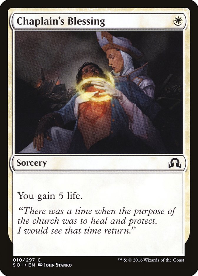Chaplain's Blessing [Shadows over Innistrad] | Webway Games