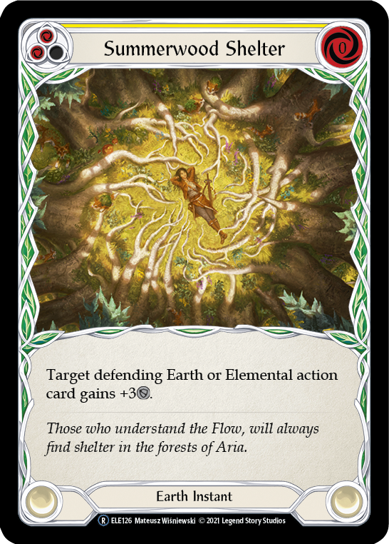 Summerwood Shelter (Yellow) [U-ELE126] Unlimited Rainbow Foil | Webway Games