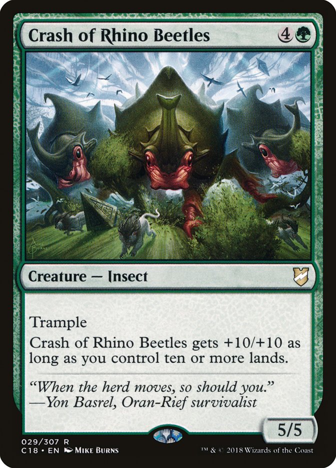 Crash of Rhino Beetles [Commander 2018] | Webway Games