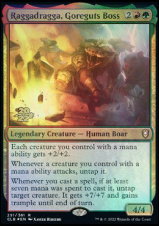 Raggadragga, Goreguts Boss [Commander Legends: Battle for Baldur's Gate Prerelease Promos] | Webway Games