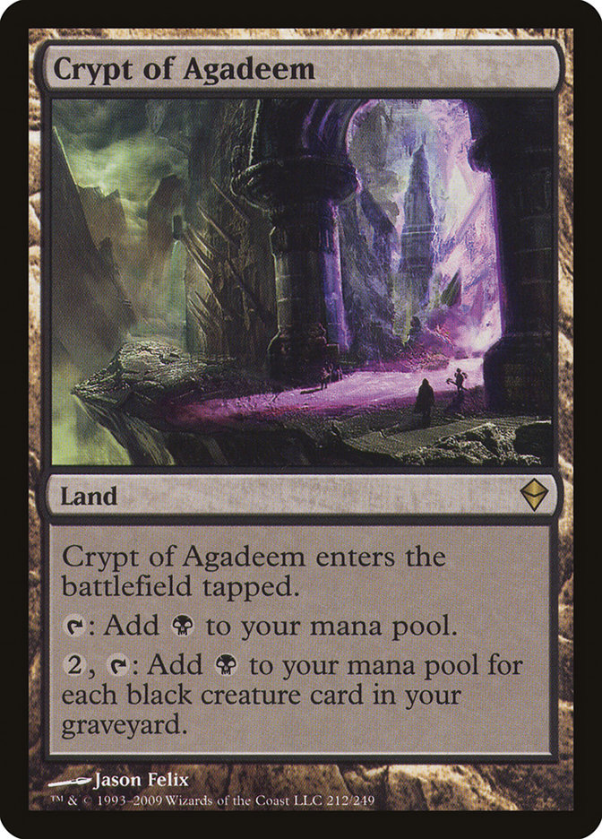 Crypt of Agadeem [Zendikar] | Webway Games