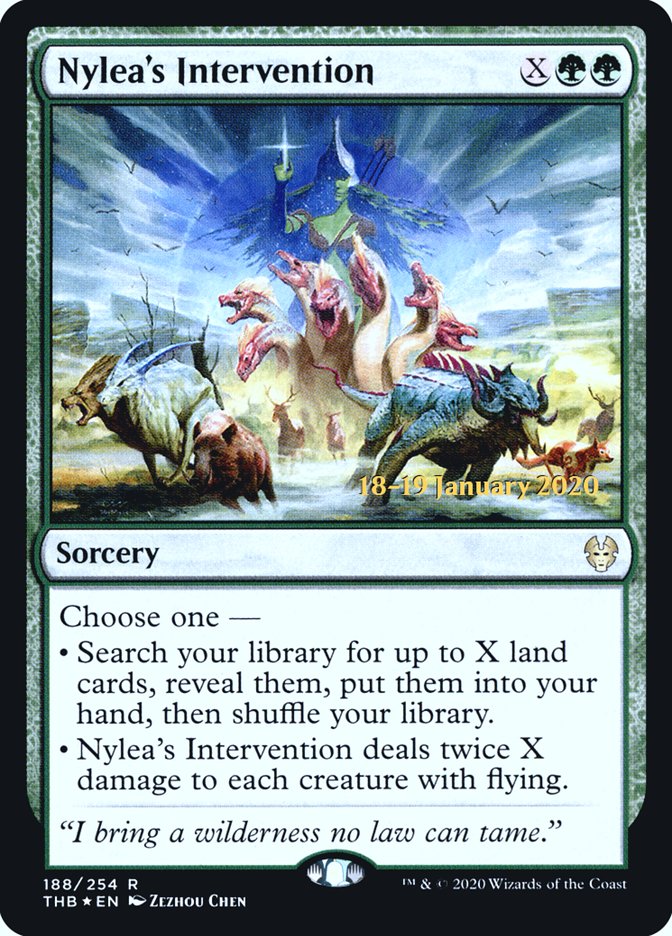 Nylea's Intervention [Theros Beyond Death Prerelease Promos] | Webway Games