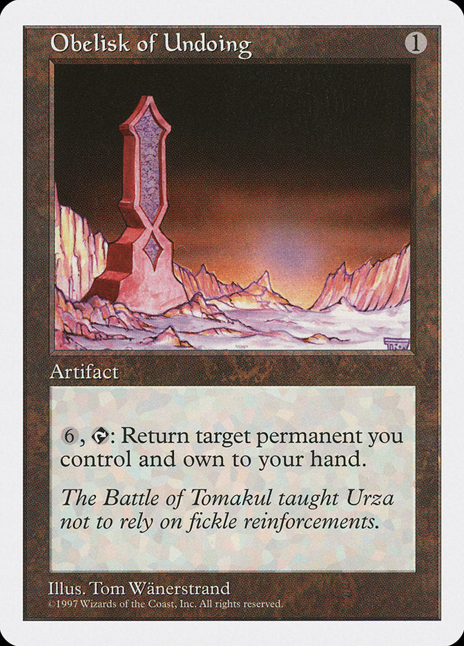 Obelisk of Undoing [Fifth Edition] | Webway Games